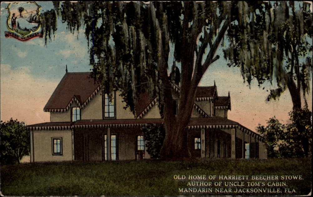 Harriet Beecher Stowe Home Mandarin Florida vintage postcard y626