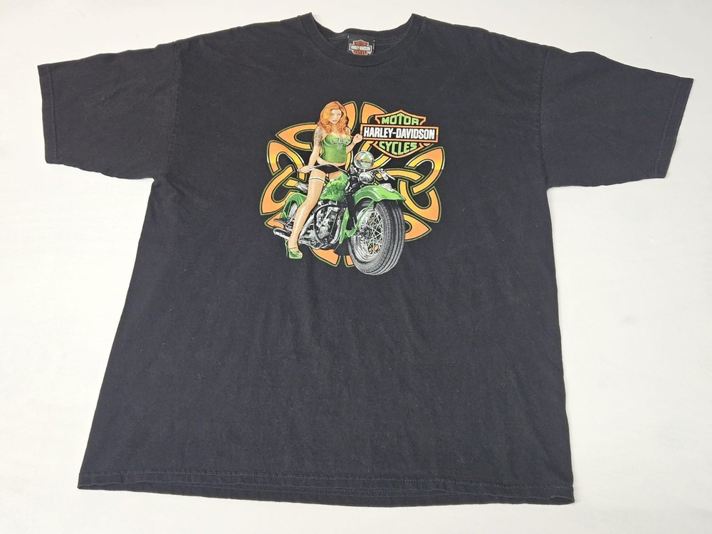 Harley Davidson Sturgis South Dakota Biker T-Shirt XL Pinup Motorcycle Graphic