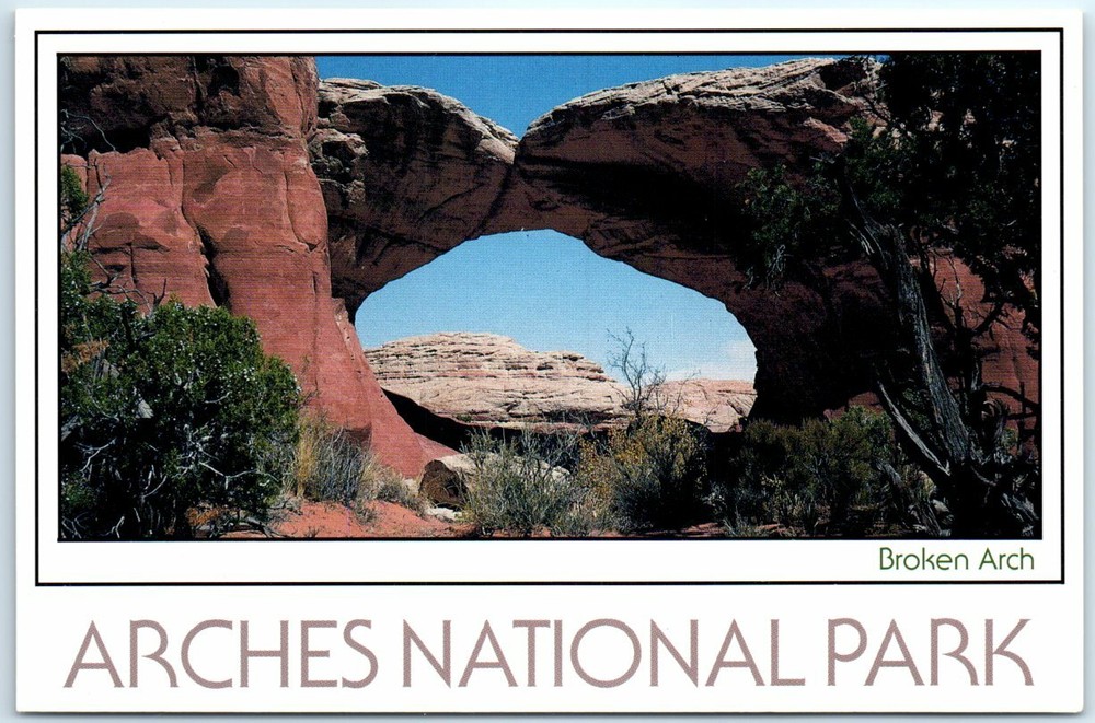 Postcard - Broken Arch - Arches National Park, Utah