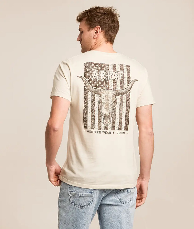 Ariat Sketch Longhorn Patriot 