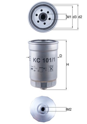 KC 101/1 Knecht fuel filter for Hyundai, Kia