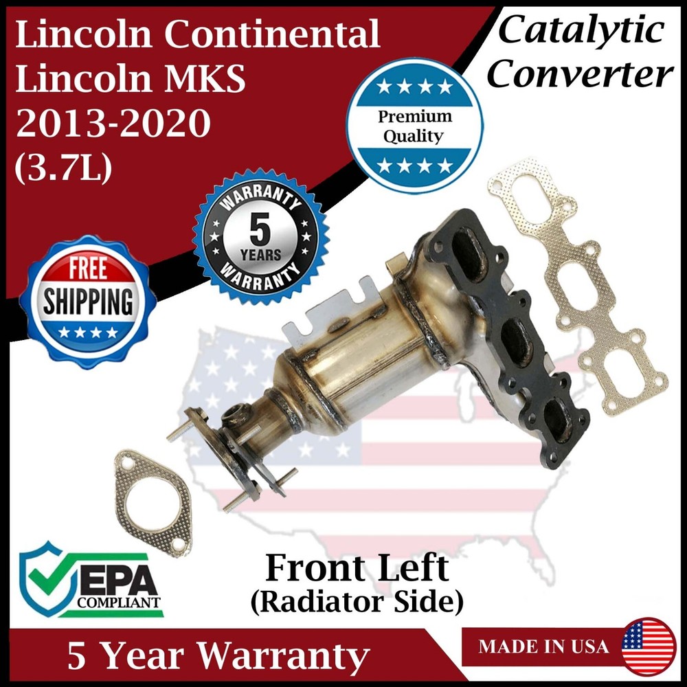 Front Left Catalytic Converter For 2013-2020 Lincoln Continental MKS 5 Year Warr