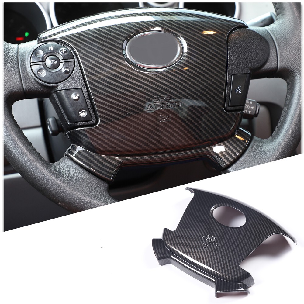 Carbon Fiber Steering Wheel Center Cover Trim for 2007-2013 Toyota Tundra