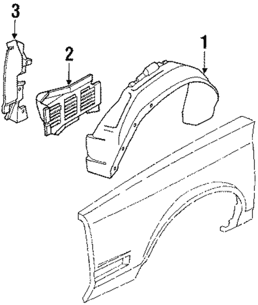 Genuine GM Liner-Front W/H Panel                       *Black 22511501