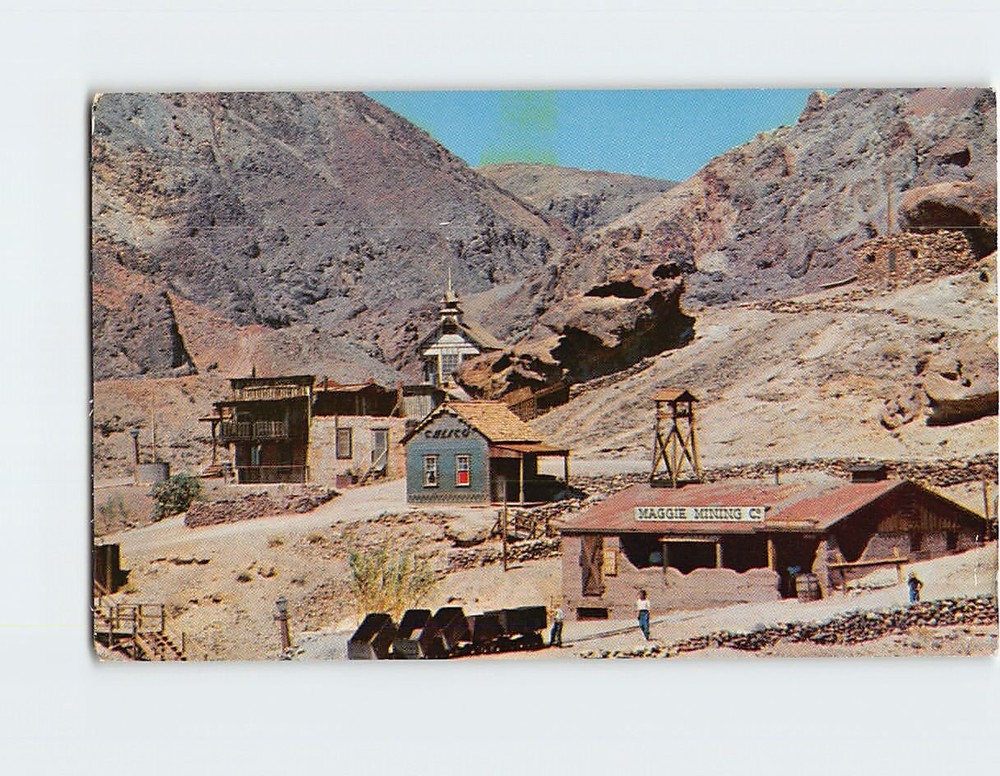 Postcard Famous Bottle House Calico Ghost Town Yermo California USA