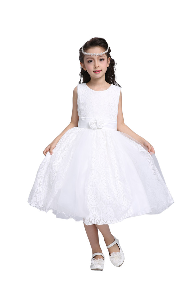 NWT Size 4 OFF White Flower Girl Special Occasion Party Dress Full Layered