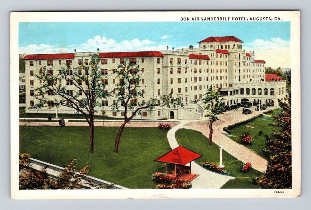 Augusta GA-Georgia, Bon Air Vanderbilt Hotel, Advertising, Vintage Postcard