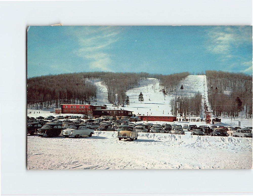 Postcard Boyne Mountain Ski Lodge Boyne Falls Michigan USA