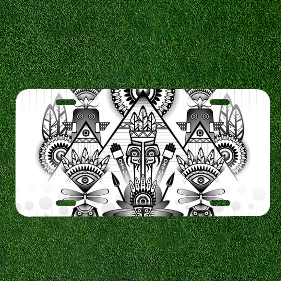 Custom Personalized Car License Plate With Ancient Parade Ancient Civilization