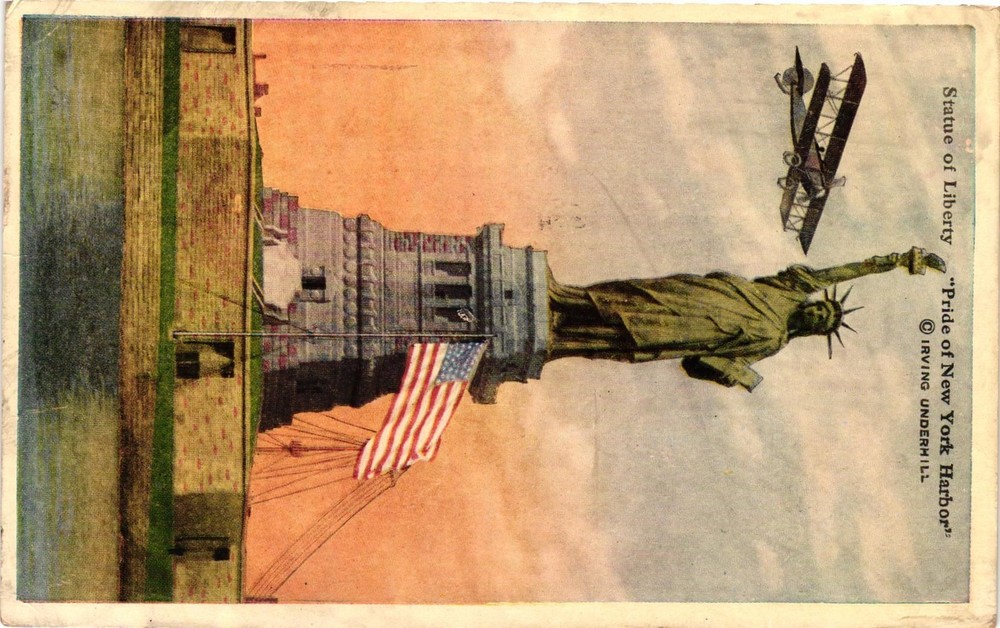 Vintage Early 1900s Statue of Liberty New York Postcard