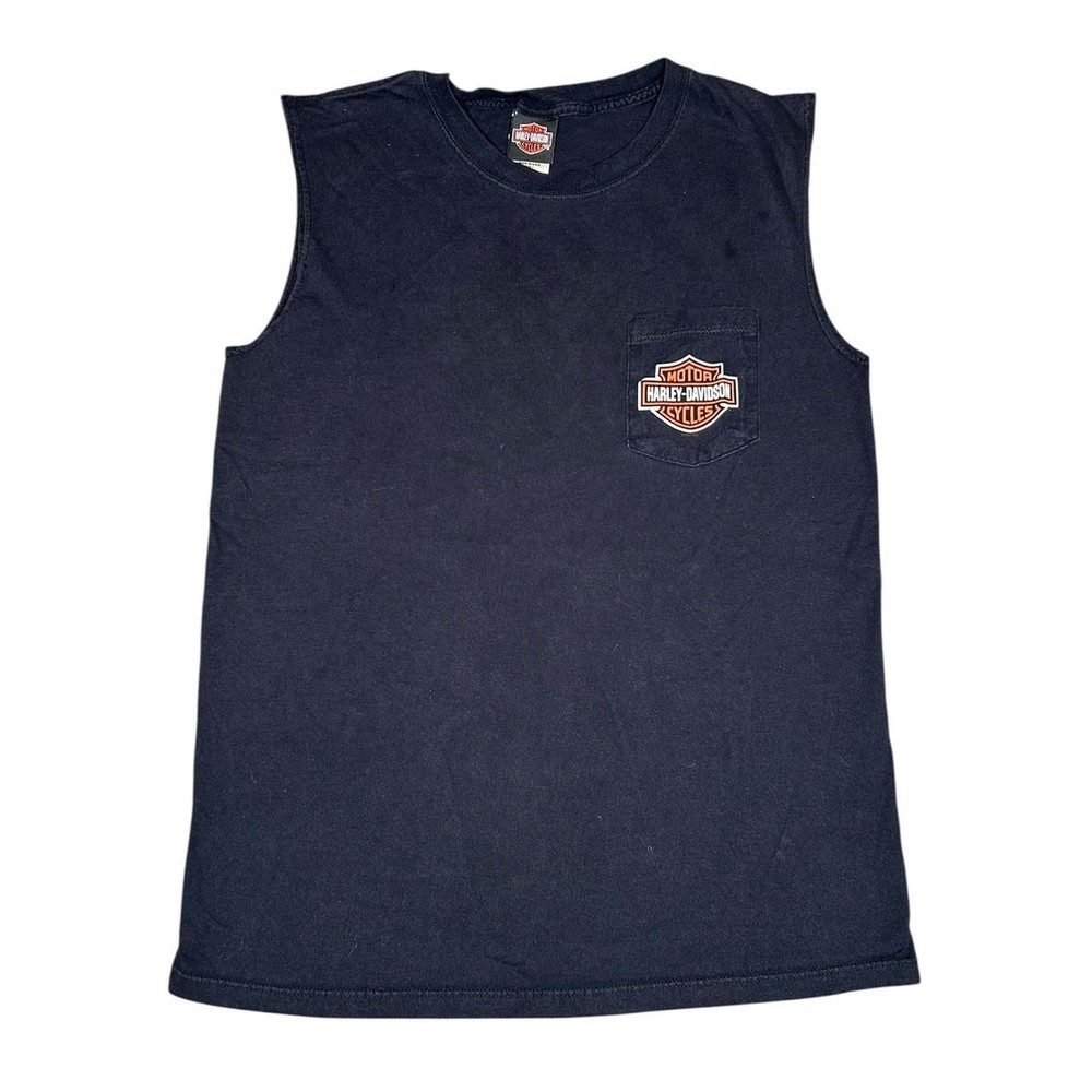 Vintage Y2k Harley Davidson York PA Motorcycle Biker Tank Top Size L