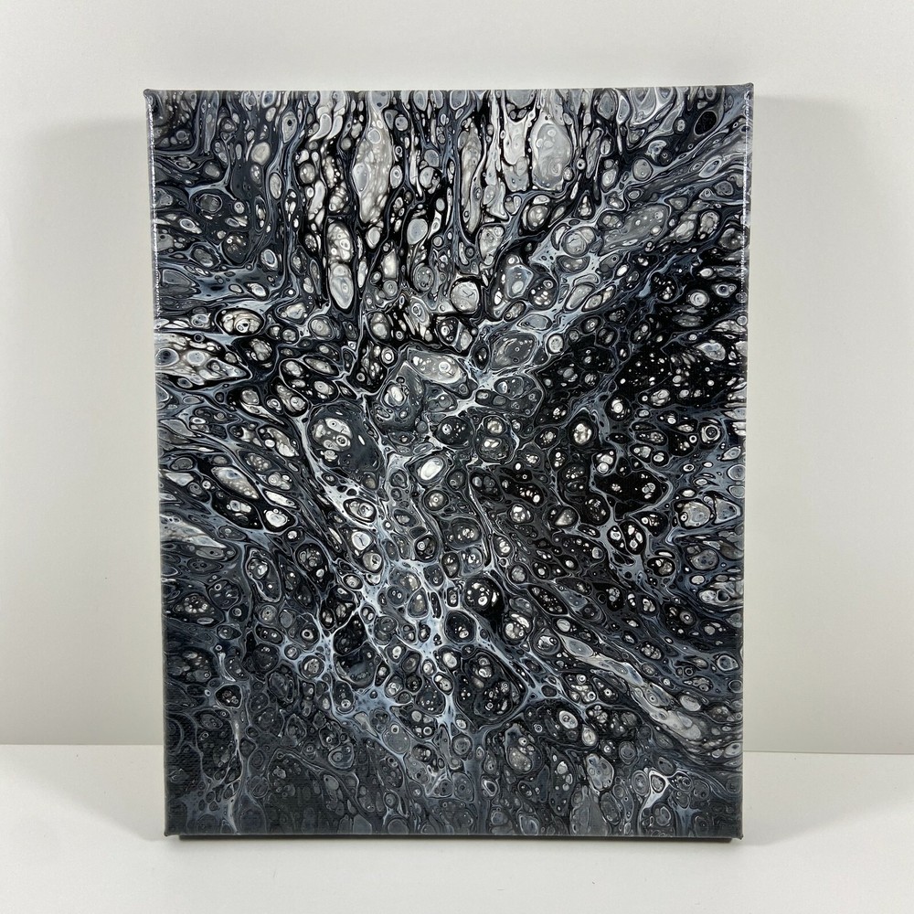 Abstract Painting Contemporary Original Modern Acrylic Fluid Art | 8x10 Canvas