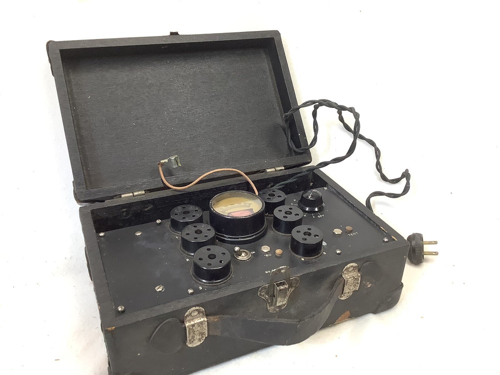 Vintage READRITE Model 406 Radio Tube Tester 11x7 Case w/ Handle Read-Rite