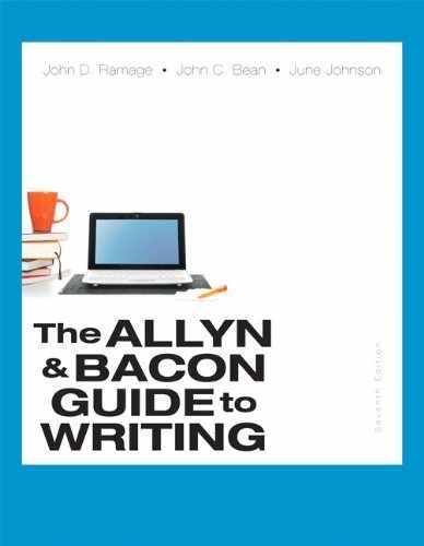 The Allyn & Bacon Guide to - Paperback, by Ramage John D.; - Acceptable r