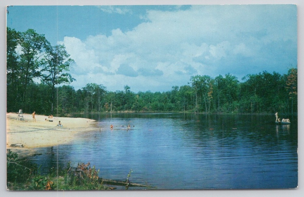 Lake O'Donnell Sewanee TN Postcard University of the South Swimming Beach