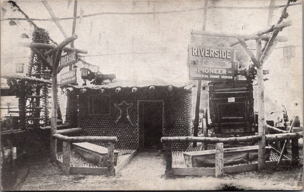 1913 Riverside Orange Exhibit National Orange Show San Bernardino RPPC Postcard
