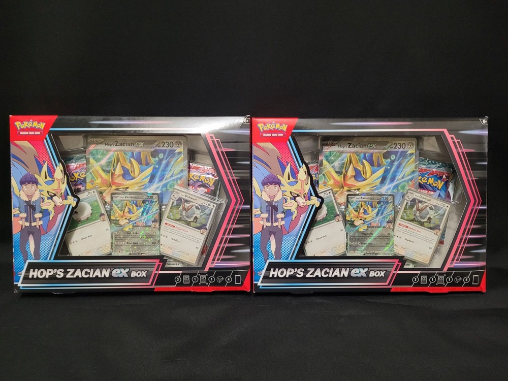 Pokemon TCG Hop's Zacian Ex Box Factory Sealed New  Lot of 2 Boxes