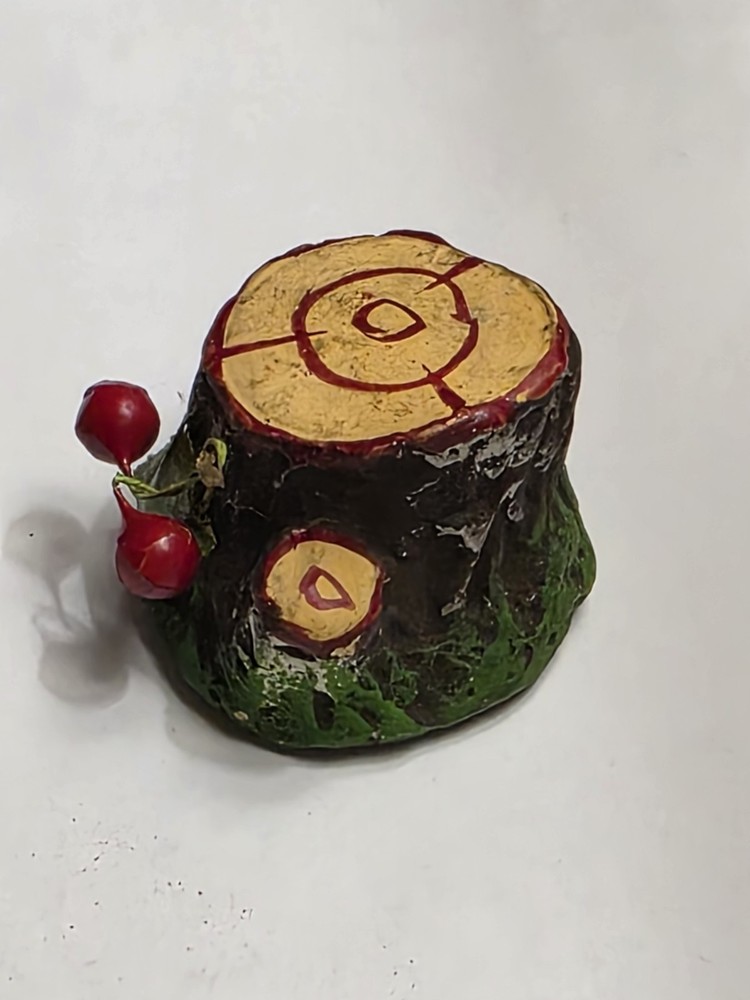 Antique German Stump Paper Papier Mache Candy Container
