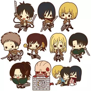 KOTOBUKIYA Attack on Titan Collection Rubber Strap 10 Types Used