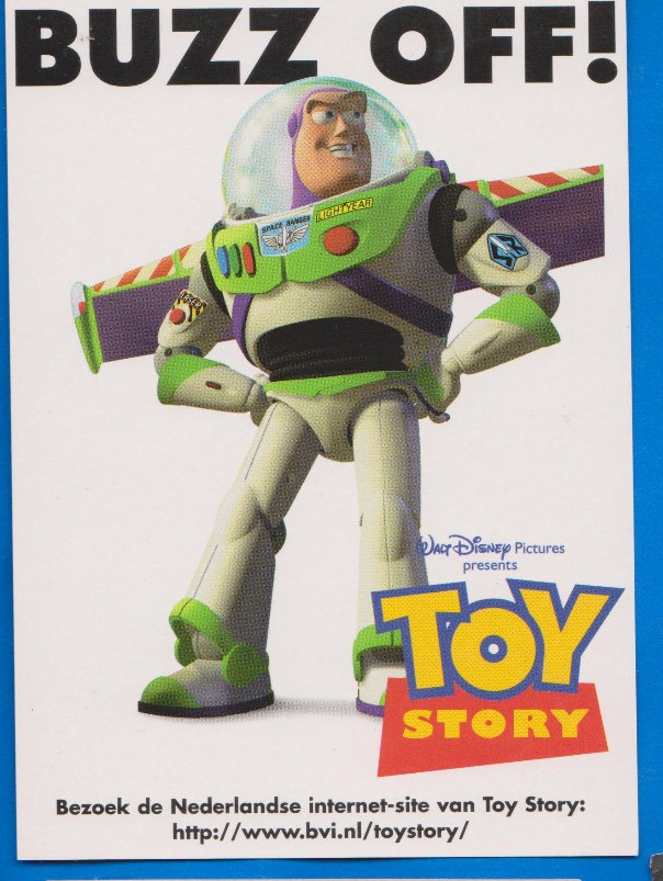 Modern Movie Postcard: Disney's TOY STORY advertising
