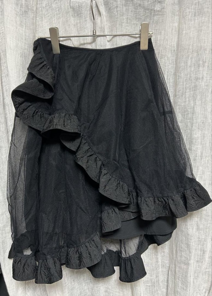 Simone rocha Flower Jacquard Frill Tulle Skirt UK 8