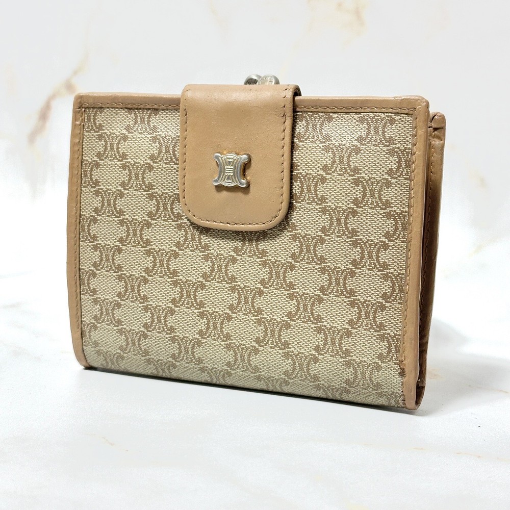 CELINE Macadam PVC Bifold Wallet Authentic