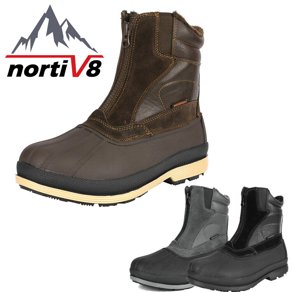 NORTIV 8 Mens Warm Insulated Waterproof Hiking Winter Outdoor Snow Boots Shoes