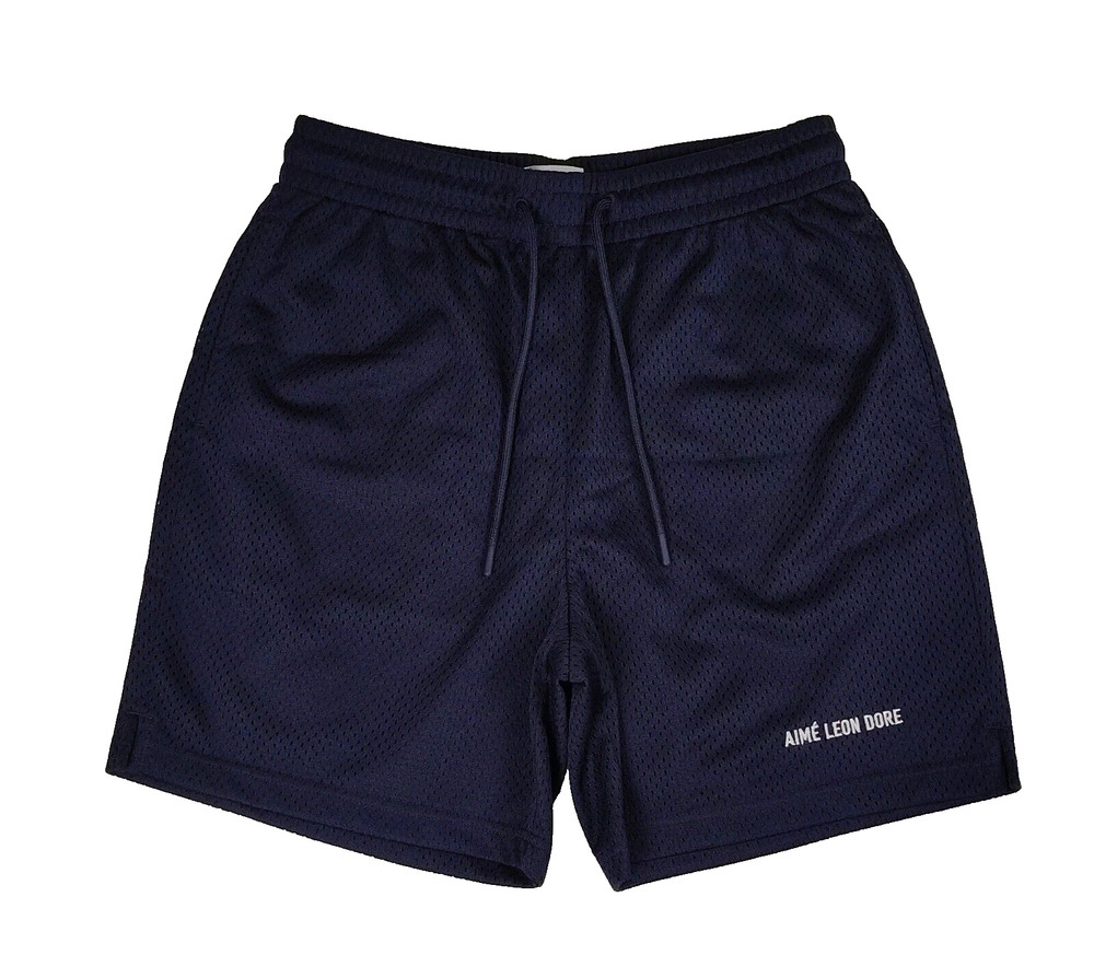 Aime Leon Dore ALD Gym Shorts Mesh Navy Blue Men's Size S, 6
