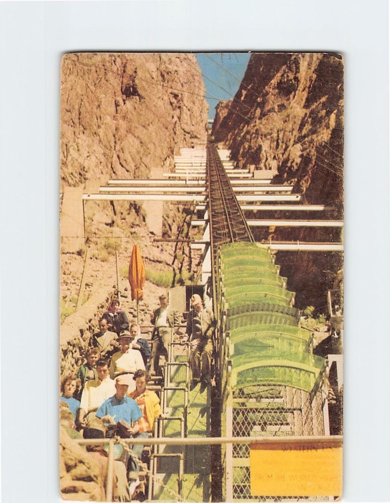 Postcard Cable Car at Royal Gorge Canyon City Colorado USA