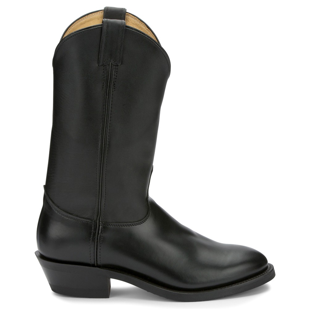Justin Boots Tobias Mens Black Round Toe Casual Cowboy Boots 3040