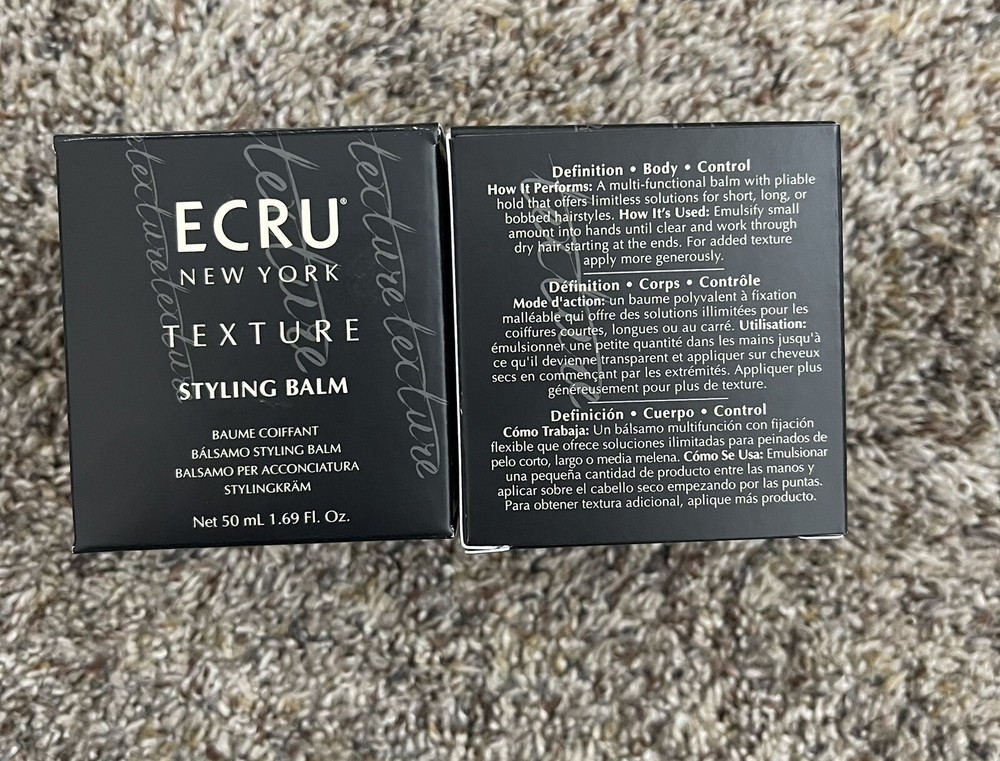 ECRU New York Texture Dry Wax 1.69oz  - New in Box Lot Of 2