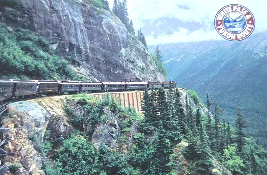 White Pass & Yukon Route Railroad Steam Engine Locomotive Postcard