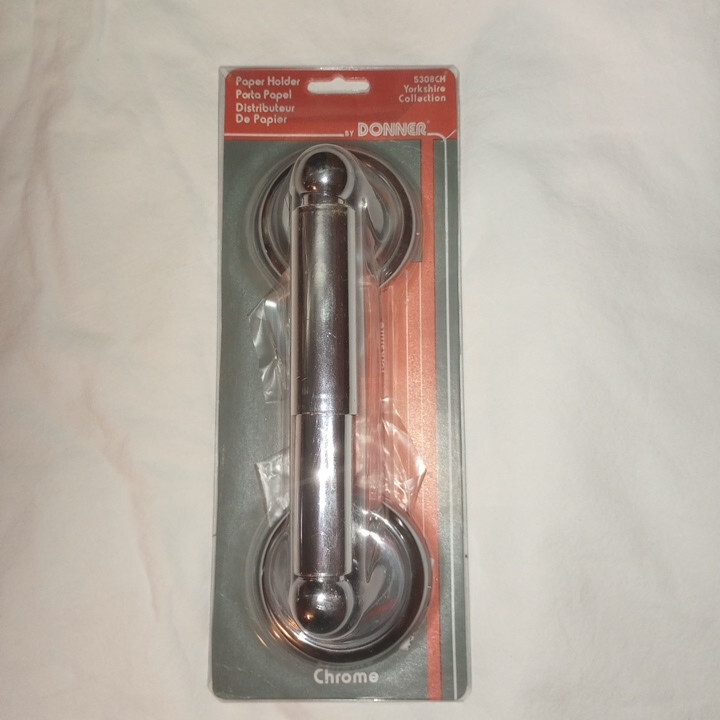 CSI Donner Yorkshire Double Post Toilet Paper Holder in Chrome 5308CH