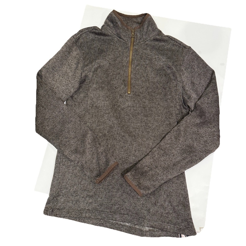 Weatherproof Vintage Men's Gray 1/4 Zip Sweater Size S Preowned