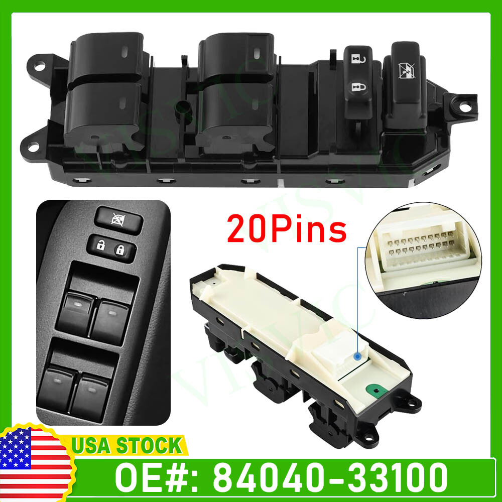 For Toyota sienna 2011-2014 84040-33100 Car Door Power Window Left Master Switch