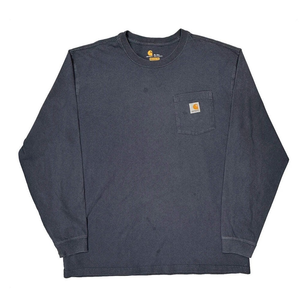 Carhartt Long Sleeve T-Shirt - XL Gray Cotton