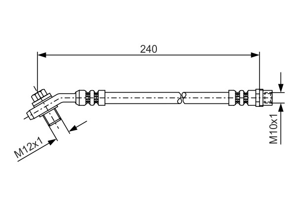 1 987 476 332 Bosch brake hose for Audi