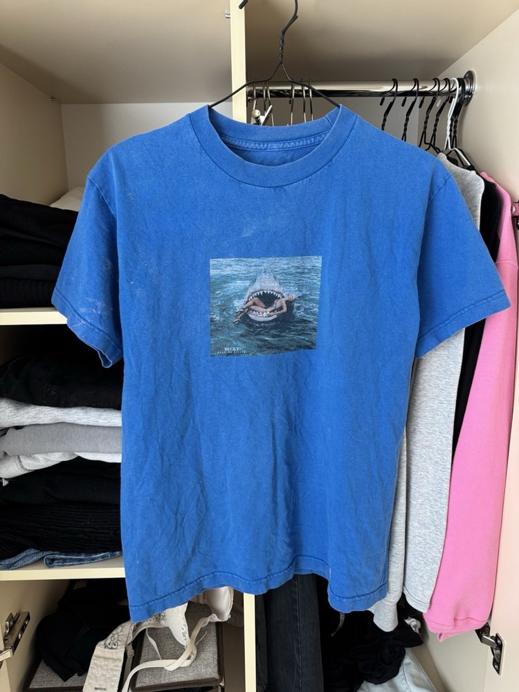 Vintage 90s Fashion Killer “ Becky ” Serial Killer Blue Faded T-Shirt
