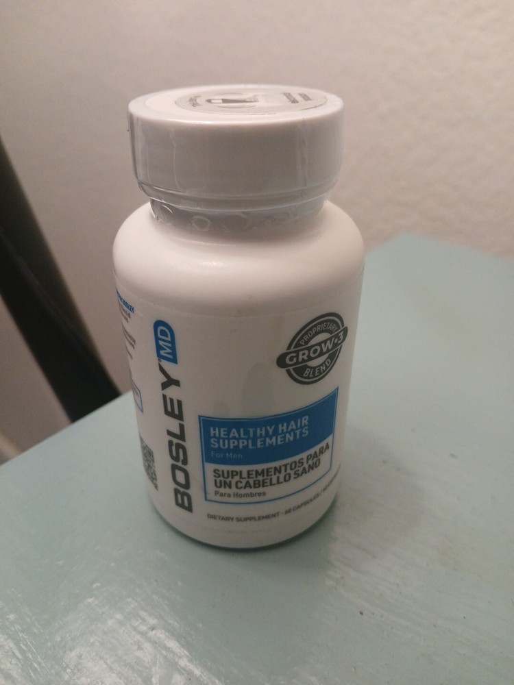 NEW Bosley MD Healthy Hair Growth Supplements DHT Blocking Supplements Men 60 ct