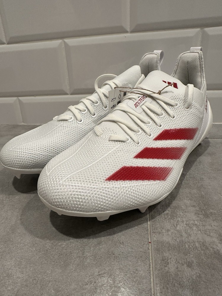 Adidas Adizero Electric Red White Football Cleats Size 12 Mens IH0539 for $120