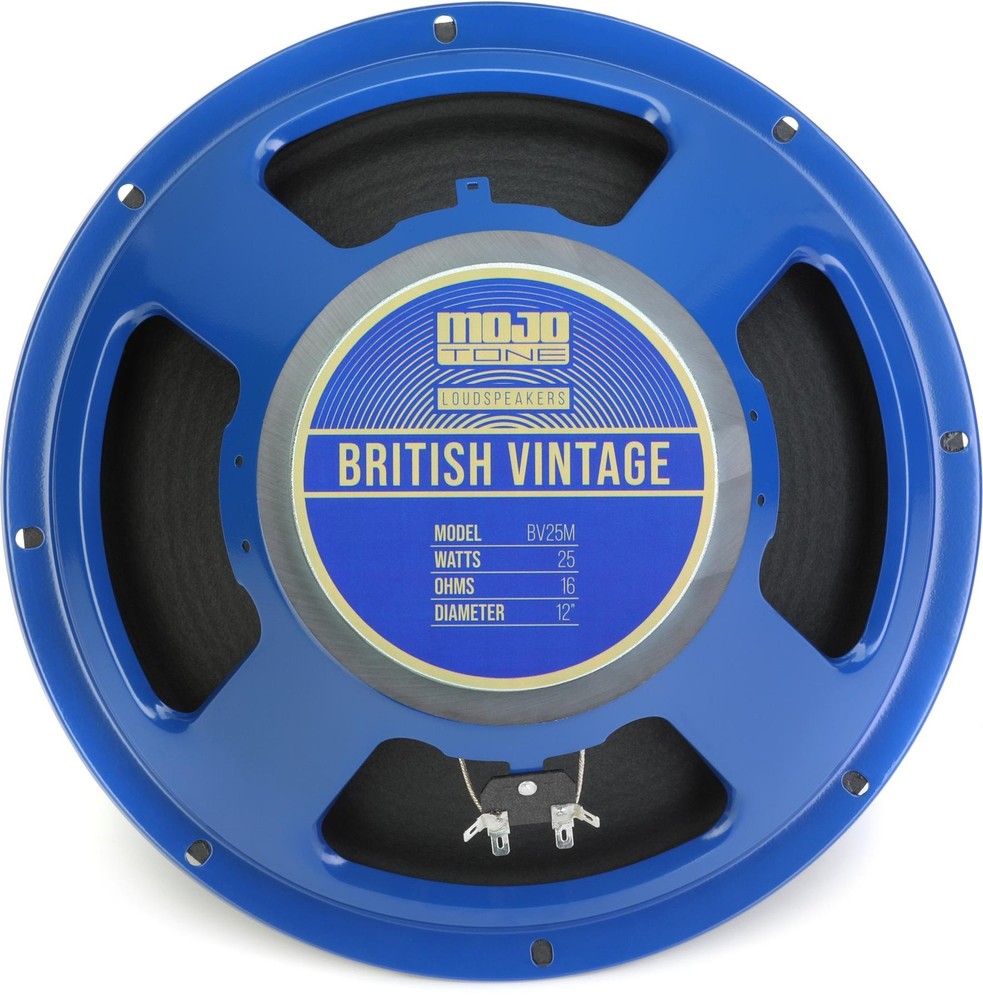 Mojotone BV-25M 12-inch 25W 16-ohm Guitar Speaker 2-Pack Bundle