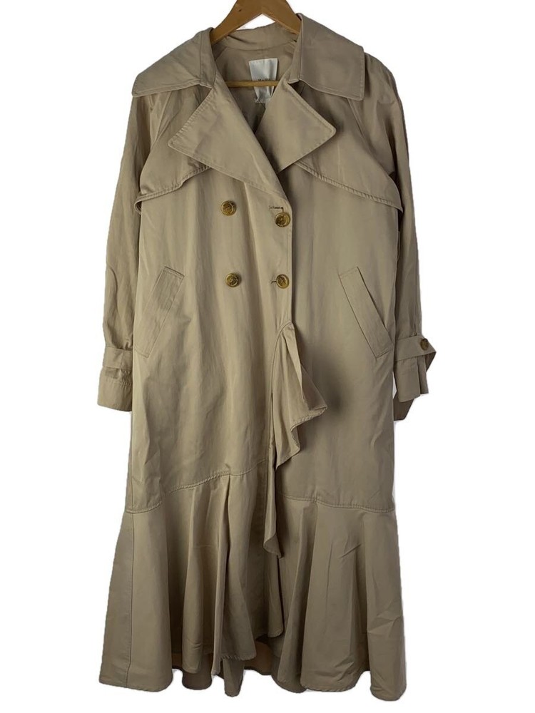 Her Lip To Trench Coat/S/Polyester/Beige/1231307032// 50301