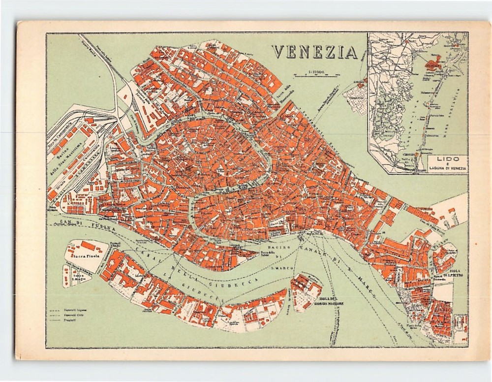 Postcard Venice Italy