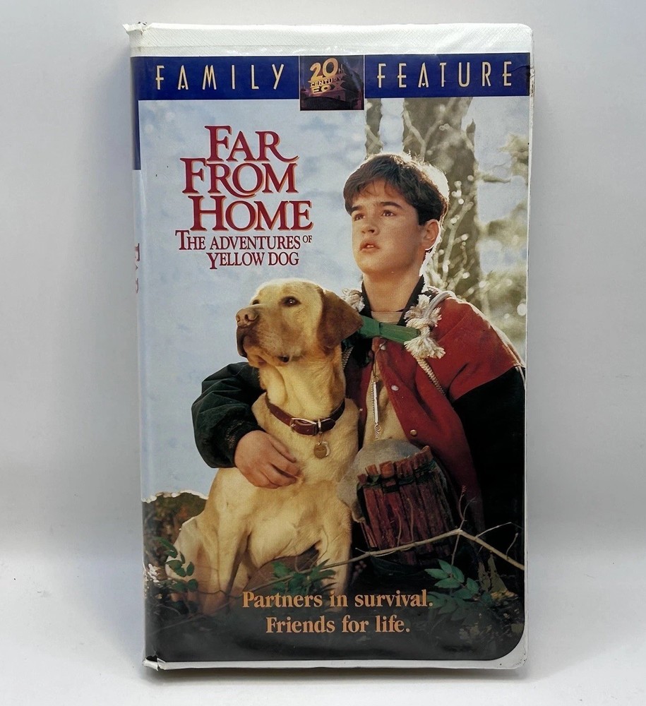 Far From Home Adventures of Yellow Dog VHS 1995 Video Tape 90s Movie Clamshell