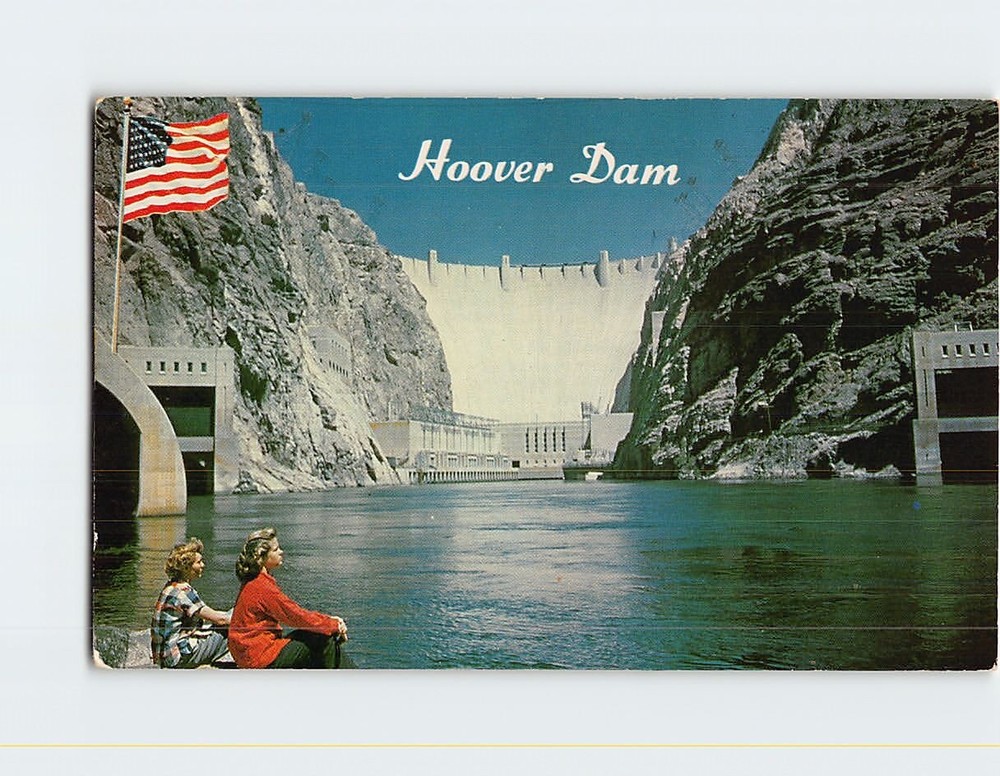 Postcard Hoover Dam USA