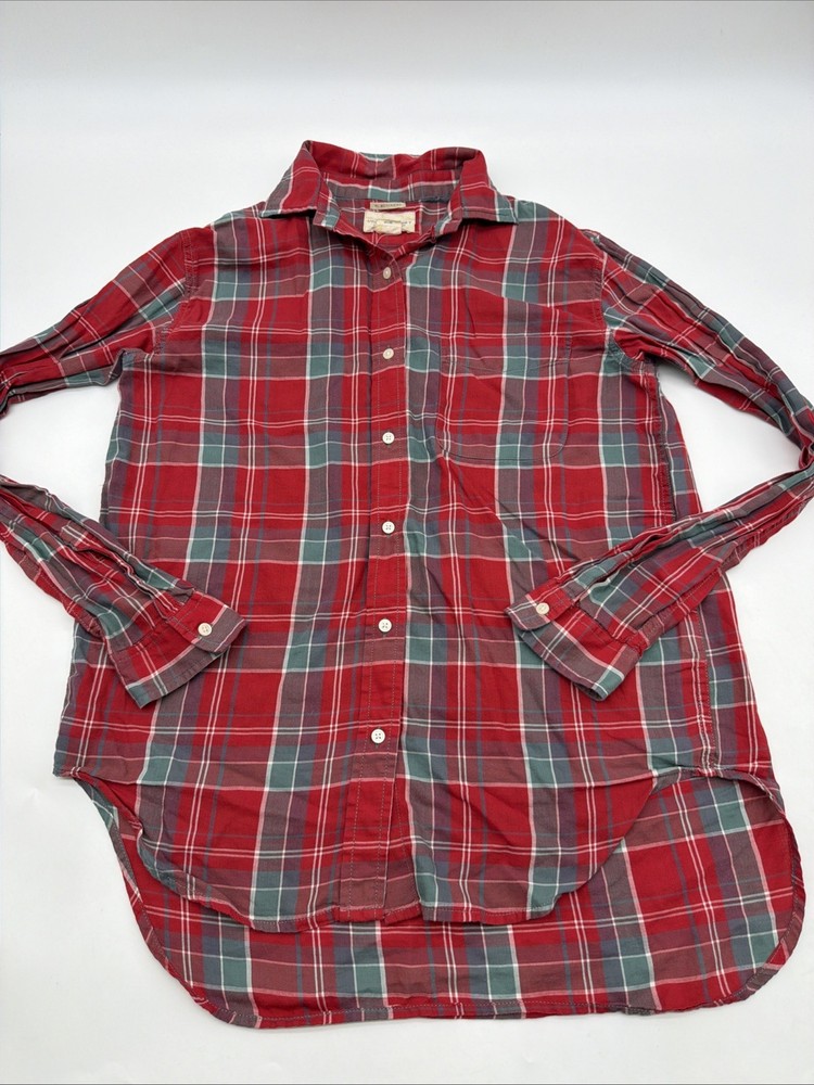 Denim & Supply Ralph Lauren RL Boyfriend Button Up Shirt Womens M Plaid.#43615