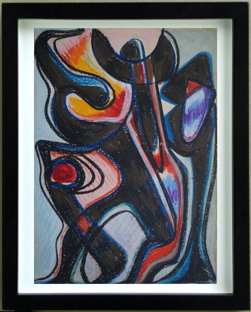 Angel Falchi (1913/1989) Pastel - Abstract Composition