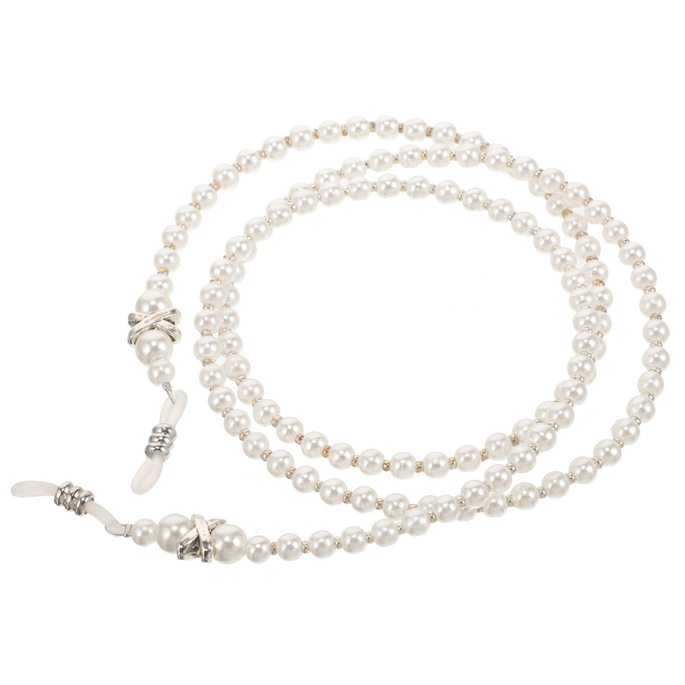 Sunglass Multiple Glasses Case Imitation Pearl Chain Women's