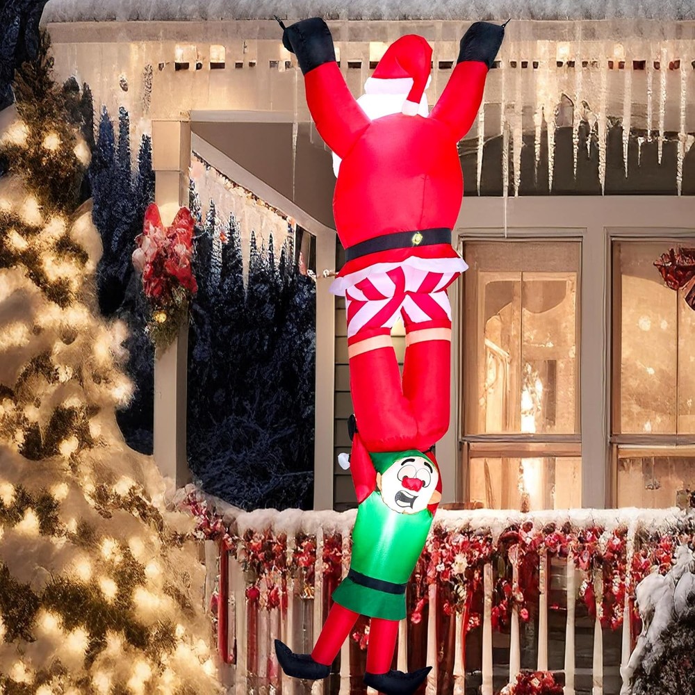 Joiedomi 8 FT Hanging Christmas Inflatables Decoration, Christmas Inflatable Cli