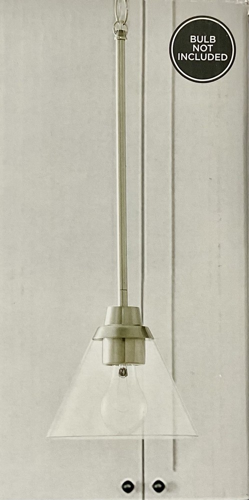 Better Homes & Gardens Pendant Light Brushed Nickel Finish NEW